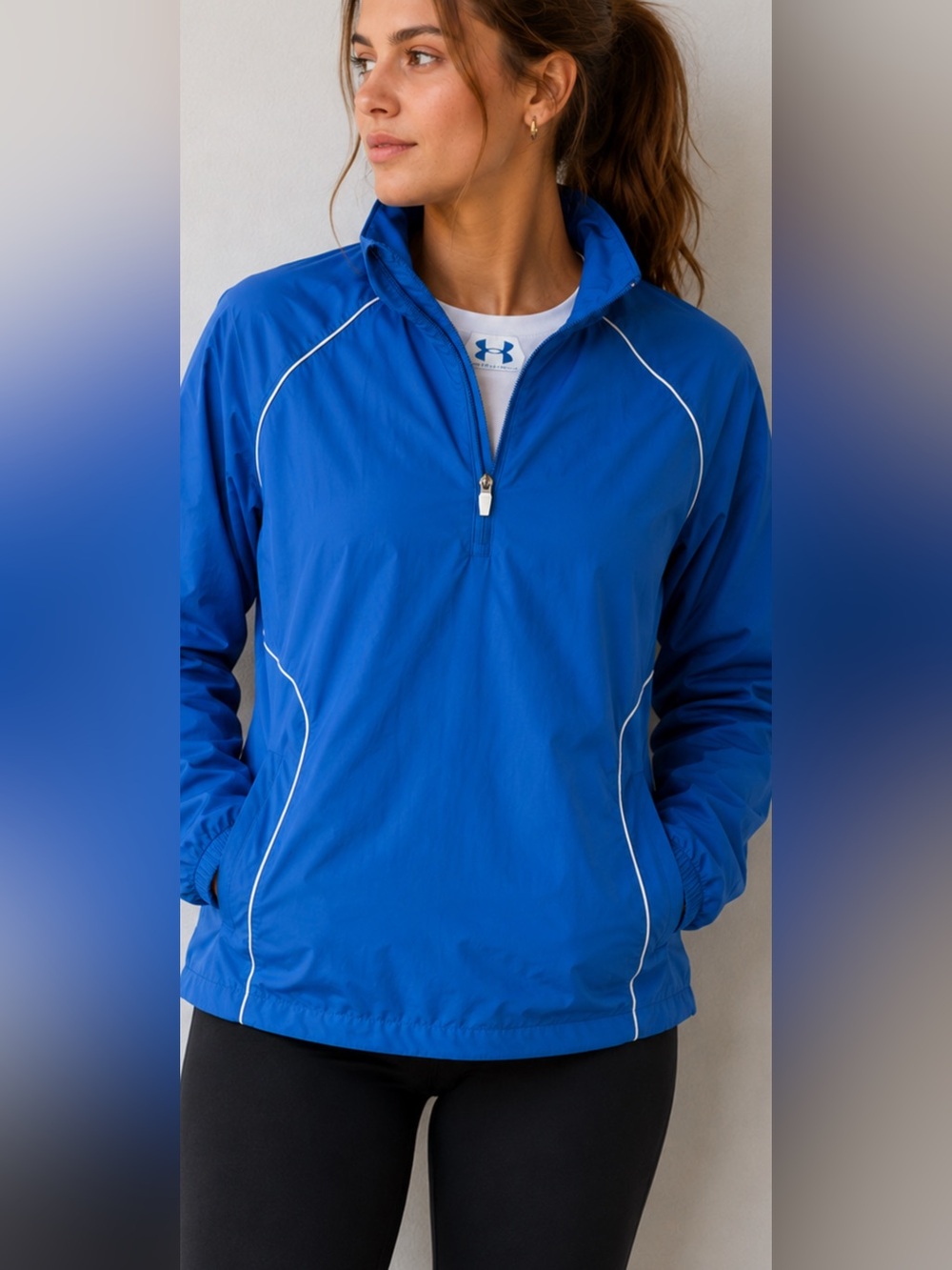 Under Armour Women’s Blue Golf Windbreaker Large